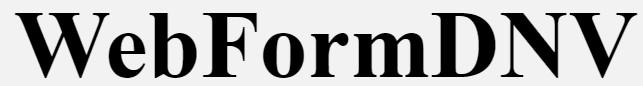 WebformDNV